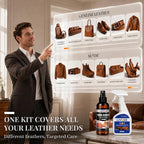 Suede Conditioner and 3-in-1 Leather Cleaner and Conditioner,for Car Interiors, Apparel, Furniture, Boots
