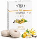 Car Diffuser Refill Set, Fruity Sun | Plum Peach Pineapple Notes, 2 Ceramic Inserts, Fits Vent Clips, 4-Week Diffusion, Made in France