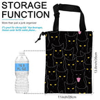 Car Trash Bag Hanging Black Cats Car Trash Can Waterproof Garbage Bag Hanging for Car Back Seat