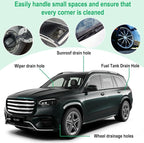 Auto Sunroof Drain Cleaning Tool, 120 Inch Flexible Drain Brush, Sunroof Drain Cleaner with Pipe Cleaning Brush, Injector Hose and Crevice Brush, Cleaning Tool for Drains, Sewers, Windshields