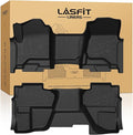 Floor Mats 2014-2018 for Chevy Silverado/GMC Sierra 1500, 2015-2019 2500HD 3500 HD (Double Cab, Bench Seat Only) All Weather TPE Custom Fit Car Floor Liners, with Carpet Floor Only
