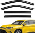 Extra Durable Window Deflectors Tape-On Window Visors Rain Guards Fit for Toyota Grand Highlander 2024-2026, Sun Visors, Wind Vent for Shades, Exterior Car Accessories - 4pcs. AG0879