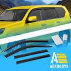 Extra Durable Window Deflectors Tape-On Window Visors Rain Guards Fit for GX 2010-2023, Sun Visors, Wind Vent for Shades, Exterior Car Accessories - 4 pcs. AG0928