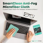 Anti Fog Microfiber Cleaning Cloth for Glasses | Individually Wrapped Microfiber Lens Cleaning Cloth for Eyeglasses, Lenses, Binoculars, Face Shields, Ski Masks or Swim Goggles (1 Count) | Individually Wrapped, For Eyeglasses, Lenses, Binoculars, For F...