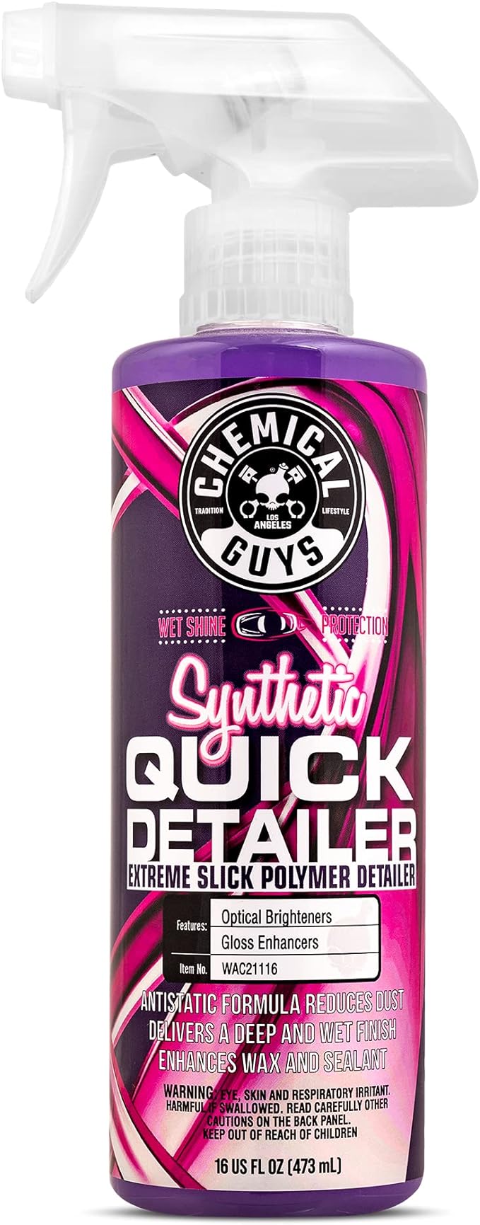 Synthetic Quick Detailer – High Gloss Quick Detailer Spray, Safe for Cars, Trucks, SUVs, Motorcycles and RVs, Remove Dust, Fingerprints & Smudges, Enhances Shine & Protection, 16 fl oz