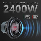 12" Quinta Stack Composite Cone Subwoofer (TXX-BDC-V-12D2), Superior Performance, 2400W, 5 Magnets, BASV Voice Coil, Aluminum Basket, Weaved Tinsel Leads, Multi-Connect Terminals, 2*2 Ohms