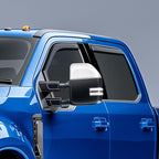Goodyear Shatterproof in-Channel Window Deflectors for Ford F250 to F550 Super Duty 2017-2022 Crew Cab, Rain Guards, Window Visors for Cars, Vent Deflector, Car Accessories, 4 pcs - GY007733