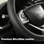 Car Steering Wheel Cover for Chevy Silverado 1500 2500 3500, Chevrolet Steering Wheel Cover for Tahoe, Equinox,Traverse,Colorado,Black