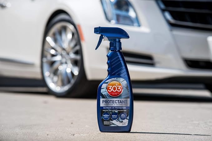 Automotive Protectant Spray Helps Prevent Fading & Cracking Repels Dust Lint & Staining, Best UV Protection & Restores Lost Color, Exterior & Interior Car Cleaning Supplies 16oz 6 Pack