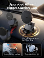 Qi2.2 25W MagSafe Car Mount Charger, Magnetic Wireless Car Charger with 54W Adapter, Magnetic Phone Holder for Car, iPhone Car Mount, Vacuum Suction Cup Phone Mount for iPhone 17 16 15 14 13 12 | [Qi2.2 25W Fast Charging] Magsafe Car Mount, [Easy...