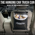 Recycled Disposable Car Trash Bags – Leakproof, Smell Proof Hanging Garbage Bags for Car, Truck, SUV, RV & Vehicle – Black, 42 Count Disposable Automotive Trash Bags