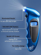 Digital Tire Pressure Gauge 150 PSI, Accurate in 0.1 Increments,1 Pack Tire Pressure Gauge with Backlight LCD, 4 Units (PSI/Bar/Kgf/cm²/KPA) Applicable to Car Truck Bicycle, Blue