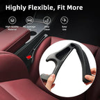 Car Seat Gap Filler Organizer, 2 Pack Seat Gap Plug with Storage Slot, No Drop Seat Guard for Cars & SUVs, Car Seat Accessories with Phone Holder, Universal Fit Fill The Gap Between Seat and Console