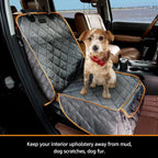 Front Seat Cover for Dogs Waterproof Car Seat Cover Protects Seats from Hair, Dirt, and Liquid Messes Scratch Proof Nonslip Bucket Seat Cover for Pet of Cars,Trucks and SUVs