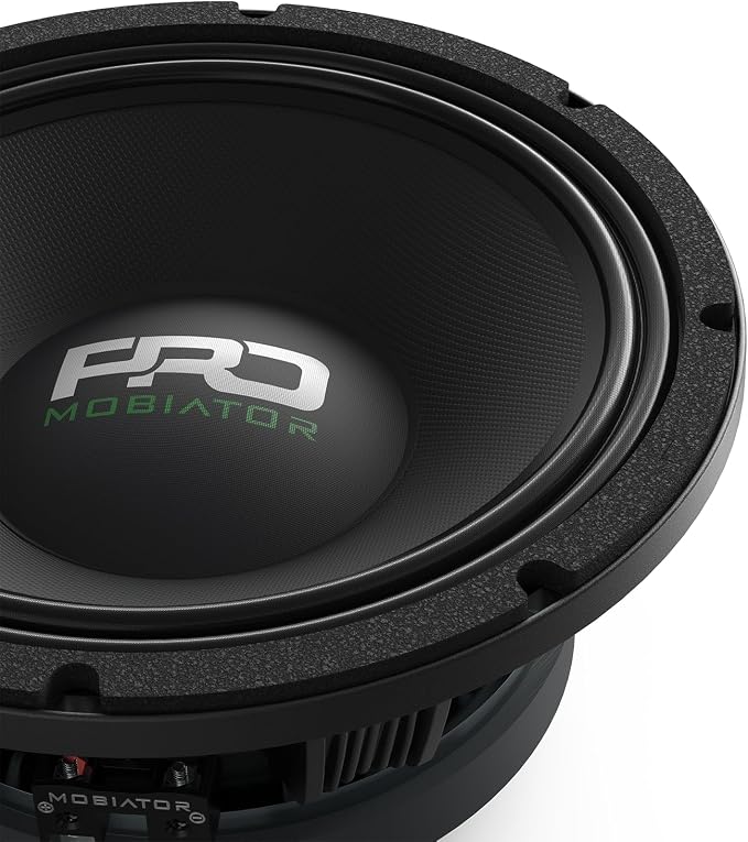 PRO108MB Loudspeaker - 10" Midbass Aluminum Basket, 1600W Max, 400W RMS, 8 Ohms - Premium Quality Audio Door Speakers for Car or Truck Stereo Sound System (MB-PRO108MB)