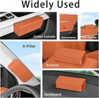 Car Sunglasses Holder, Large Capacity Universal Fit Adhesive Mount Eyewear Case with Magnetic Closure Glasses Protective Storage Box for Man Women Grey