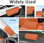 Car Sunglasses Holder, Large Capacity Universal Fit Adhesive Mount Eyewear Case with Magnetic Closure Glasses Protective Storage Box for Man Women Black