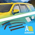 Extra Durable Window Deflectors In-Channel Window Visors Rain Guards Fit for Chevy Tahoe/Cadillac Escalade/GMC Yukon 2021-2026, Sun Visors, Wind Vent for Shades, Exterior Car Accessories- 4 pcs.AG0524