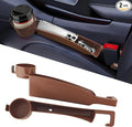 Car Seat Gap Plug with Storage Slot, Car Seat Gap Filler, 2PCS | Auto Gap Filler Organizer with Cup Holder, Universal Carseat Side Gap Filler Strip Between Front Seats & Console for Most Car