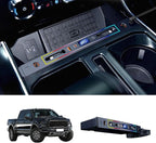 Car Fast Charger for Ford F150 XLT 2022 2023 2024 with 8-Color Ambient Light, Multi Port Retractable Hub for Ford F150 Accessories (PF338)