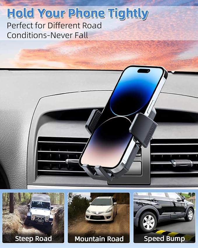 PZK Car Phone Mount for Toyota Camry 2007-2011 Accessories Custom Air Vent | Auto Lock Car Phone Holder One Button Release Hands Free 360° Rotation Phone Cradles Fit for 4.0-7.0'' All Smartphones