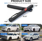 Car Seat Gap Filler for Dodge Accessories Durango Charger Challenger Dart Journey Block The Gap Between Seat and Console Stop Things from Dropping (2PCS, Black)