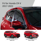 Voron Glass in-Channel Extra Durable Rain Guards for Honda CR-V (CRV) 2017-2022, Window Deflectors, Vent Window Visors, 4 Pieces - 200930
