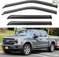 Window Visors Rain Guards for 2015-2026 Ford F150 SuperCrew & 2017-2026 F-150 Raptor F250 F350 F450 F550 Super Duty Crew Cab, Out-Channel Window Vent Deflectors Visors Shades Protectors
