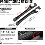 Car Seat Gap Filler, 2-Pack No-Drop Seat Side Gap Seam Filler Organizer with Phone Holder, Universal Fit Fill The Gap Between Seat & Console, Perfect for Car, SUV, Truck
