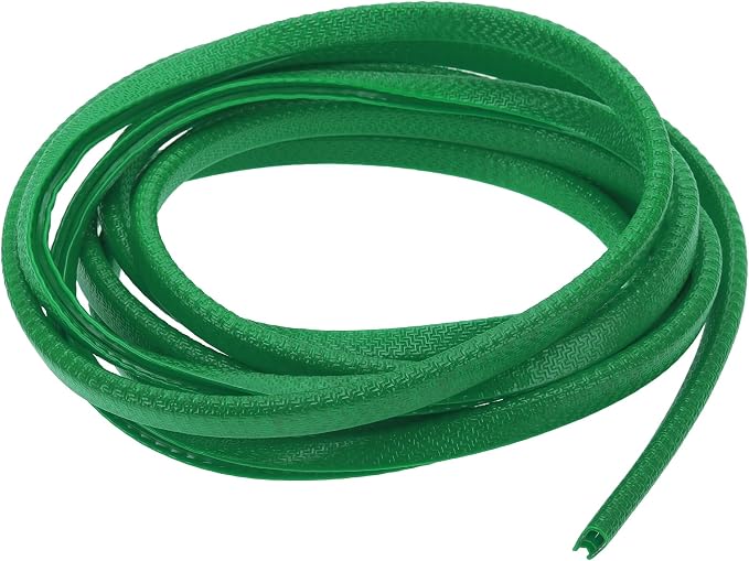 Universal Car Door Edge Protective Sealing Strip U-Type Door Scratch Protection Guard, 9.84ft 300cm, Anti-scratch Collision, PVC Iron, Green
