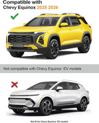 in-Channel Window Rain Guards Fit for Chevy Equinox 2025 2026(NOT for EV) Rain Guards Extra Durable Side Window Deflectors Visors Vent Visors Low Profile Vent Shades Car Accessories-4pcs