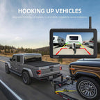 Wireless Backup Camera Magnetic: 5” Portable, 1-Min Install-Free Trailer Backup Camera with FHD1080P, Infrared Night Vision, 150° Wide-Angle View for Trailer/RV/Truck/Car/Tractor ACT501