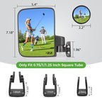 Golf Cart Mirror No Drilling Side Mirrors with Blind Spot Mirrors Universal for Yamaha, Club Car, EZGO, Folding Side Rear View Mirrors Adjustable 180 Degree HD Glass