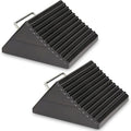 Wheel Chocks for Cars, RVs, Trucks, Trailers, and Vehicles G.V.W. up to 6T, 2 Pack - Anti Slip Bottom Tire Chock for All Weather Use - RV, Travel Trailer, Pop Up Camper Accessory