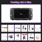 7" Car Radio for Chevy Suburban 2007 2008 2009 20102 2011 2012, [4+64G ROM] Android 13 Touch Screen Radio with Wireless Carplay Android Auto GPS Bluetooth WiFi SWC FM RDS Mirror Link Backup Camera