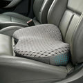 Car Seat Cushion - Memory Foam Seat Pad for Sciatica & Lower Back Pain Relief - Driving Cushion with Breathable Mesh Cover - Road Trip Essentials for Drivers (3D Gray)