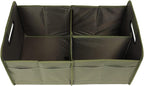 AOKJOY Car Trunk Organizer, Green, Foldable, Non-slip, Adjustable, Multiple Compartments, 600D Oxford Cloth Material
