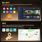 4+64GB Android 15 Car Stereo for Hyundai Sonata 2015-2017 (LHD) Wireless Carplay Android Auto, 9 Inch Incell Touch Screen Car Stereo with GPS, Backup Camera, Bluetooth, FM/RDS, EQ, WiFi, SWC