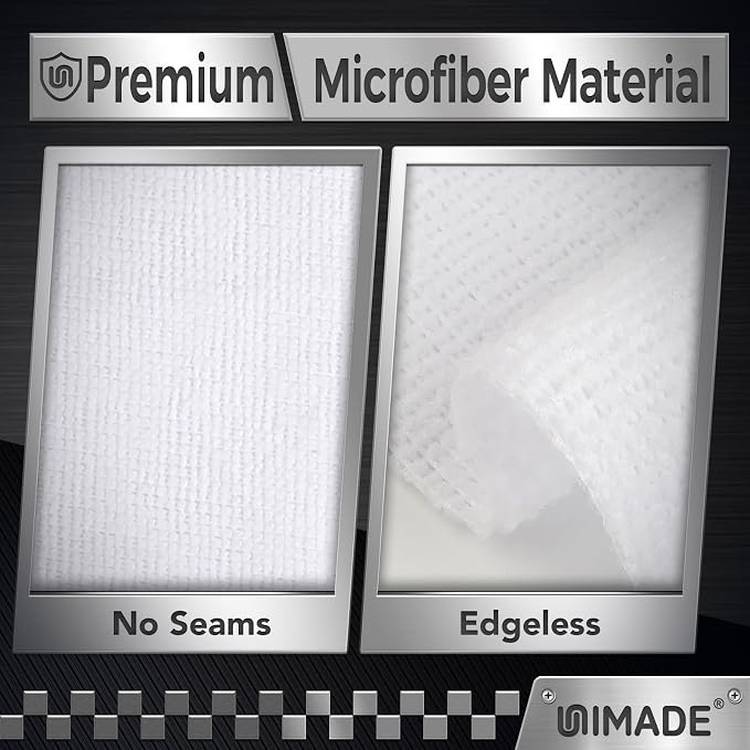 Shop Towels, 400 Pack Commercial Grade Work Rags Microfiber Towels for Cars Cleaning Rags Bulk Detailing Cloth for Automotive Bar Mechanic Restaurant Garage Housekeeping, 11.5"x 11.5", White