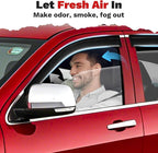Grand Cherokee Rain Guards - Window Visors for Jeep Grand Cherokee 2011-2021, Outside-Mount Tape-On Side Window Wind Deflectors for Grand Cherokee Accessories, Vent Visors Shades Rainproof