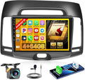 Qualcomn Chipset 8 Core 4+64GB Android 15 Car Stereo for Hyundai Elantra 2007-2010, 9 Inch Touch Screen Carplay Android Auto Radio DSP Hi-Res Picture in Picture+AHD Backup Camera Voice Assistant