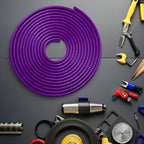 32ft(10m) Anti-Scratch Car Door Edge Guards: U-Shaped Edge Protector Strip for Auto Vehicles Door Rubber Seal Trim Build in Metal Sheet for Most Car Rucks SUV No Glue Installation, Purple