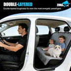 Waterproof Rear Bench Seat Cover for Kids and Pets, 3-Layer Back Seat Protector for SUVs, Sedans and Minivans, Machine Washable Non-Slip Towel Seat Cover for Spills, Pet Hair and Daily Mess