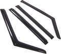 WD2-727 Dark Smoke 4 Pcs Set Window Visor (Outside Mount) Deflector Rain Guard Compatible with 2002-2014 Mercedes-Benz G500 G55 G63 G65