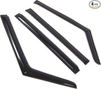 Outside Mount Window Vent Visors Rain Guards Compatible with Mercedes-Benz G500 G55 2002-2014 | Side Window Wind Deflectors Rain Shields | Smoke Tinted, 4 Pcs Set, DGWV-727
