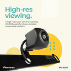ND-BC011 Rear View Backup Camera – NTSC Universal Camera with Selectable Front View, 155° Wide Angle, Night Vision, High Res, License Plate Mount – Compatible with in-Dash Receivers