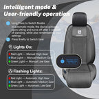 Cooling Car Seat Cushion Front Seat,12V&24V Cooling Seat Cover for Car with 10 Fans,Cooled Seat Cover for Car SUV Truck Universal Fit (Grey)