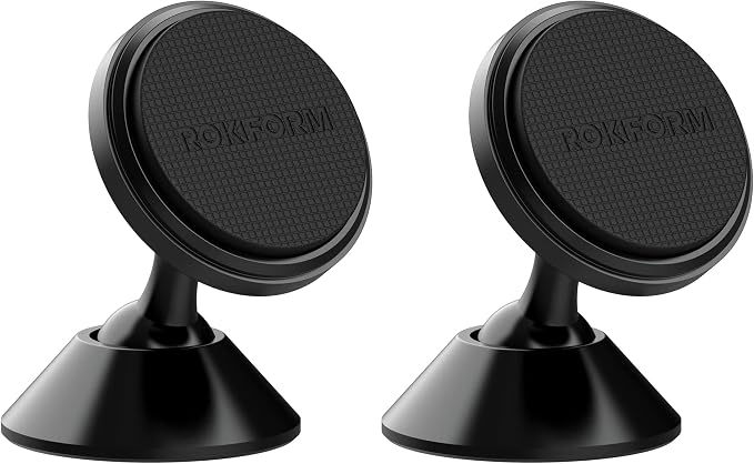 Original Swivel Dash Mount, 360 Degree Swivel with 3M VHB Tape, Cell Phone Holder, Aluminum Stand for Truck Car & Van (Pack of 2)