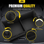 Car Trunk Organizer - 75L Collapsible Trunk Organizer with Reinforced Handles for Groceries, Trunk Storage Organizers for SUV Auto Truck Van with Non Slip Bottom (Black)