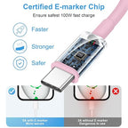 10FT Car Carplay Cable for iPhone 17 16 15 Cable USB to USB C Cable[Apple MFi Certified] USB C Carplay Cord,iPhone 17 Charger Cord,iPhone 16 Car Charger,USB to Type C Cable Car Charging Cable(Pink)
